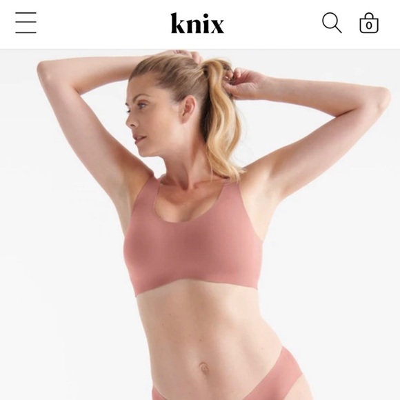 KNIX Sz Med LuxeLift Pullover Sports Bra in Rosé Pink 34A 34B 34C 34D 34DD - Picture 15 of 15